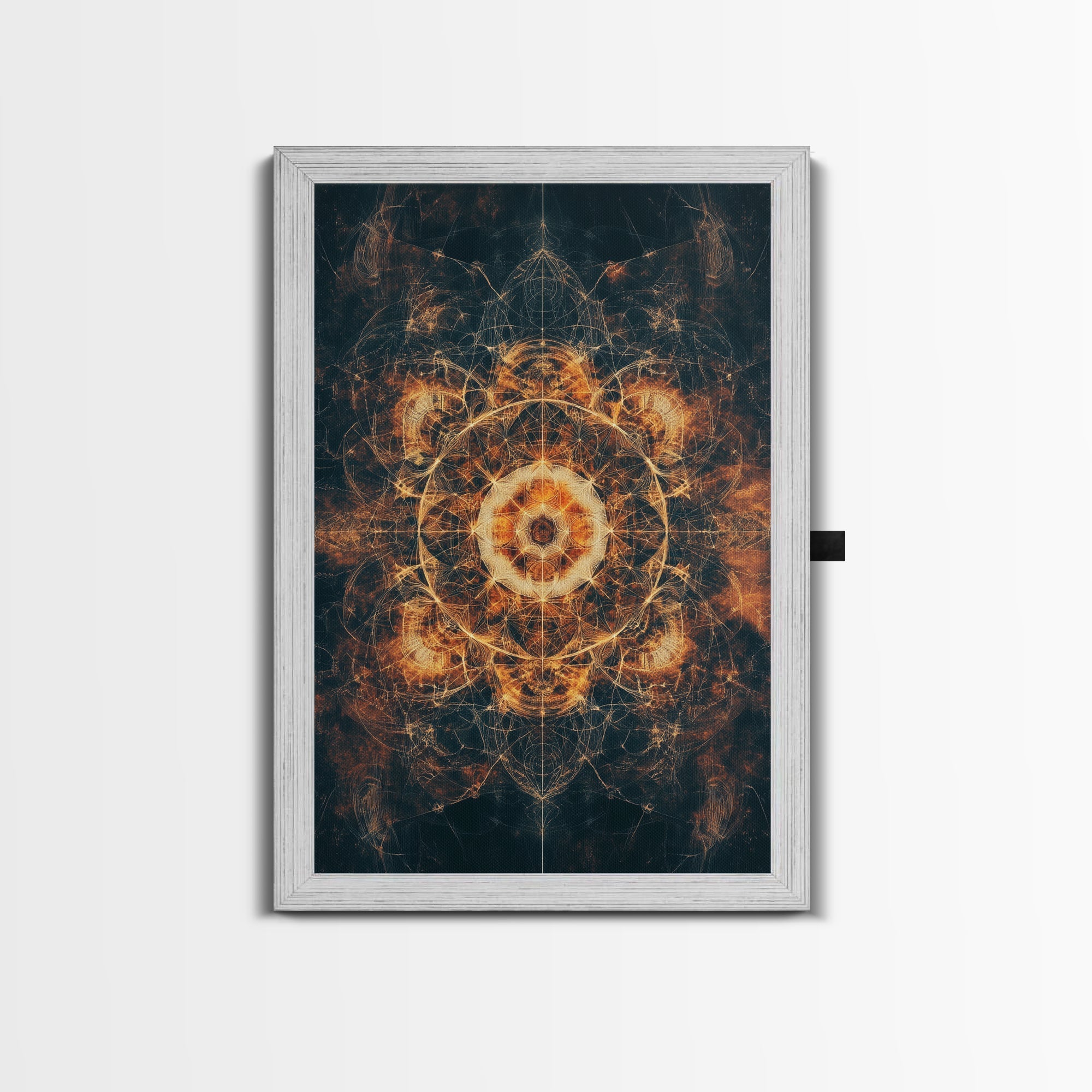 Sacred Geometry Framed Canvas - New Age Realms