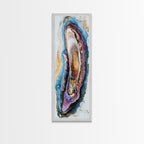 Sacred Geometry Agate Slab Framed Wall Art