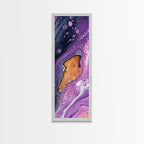 Sacred Geometry Abstract Purple Framed Wall Art