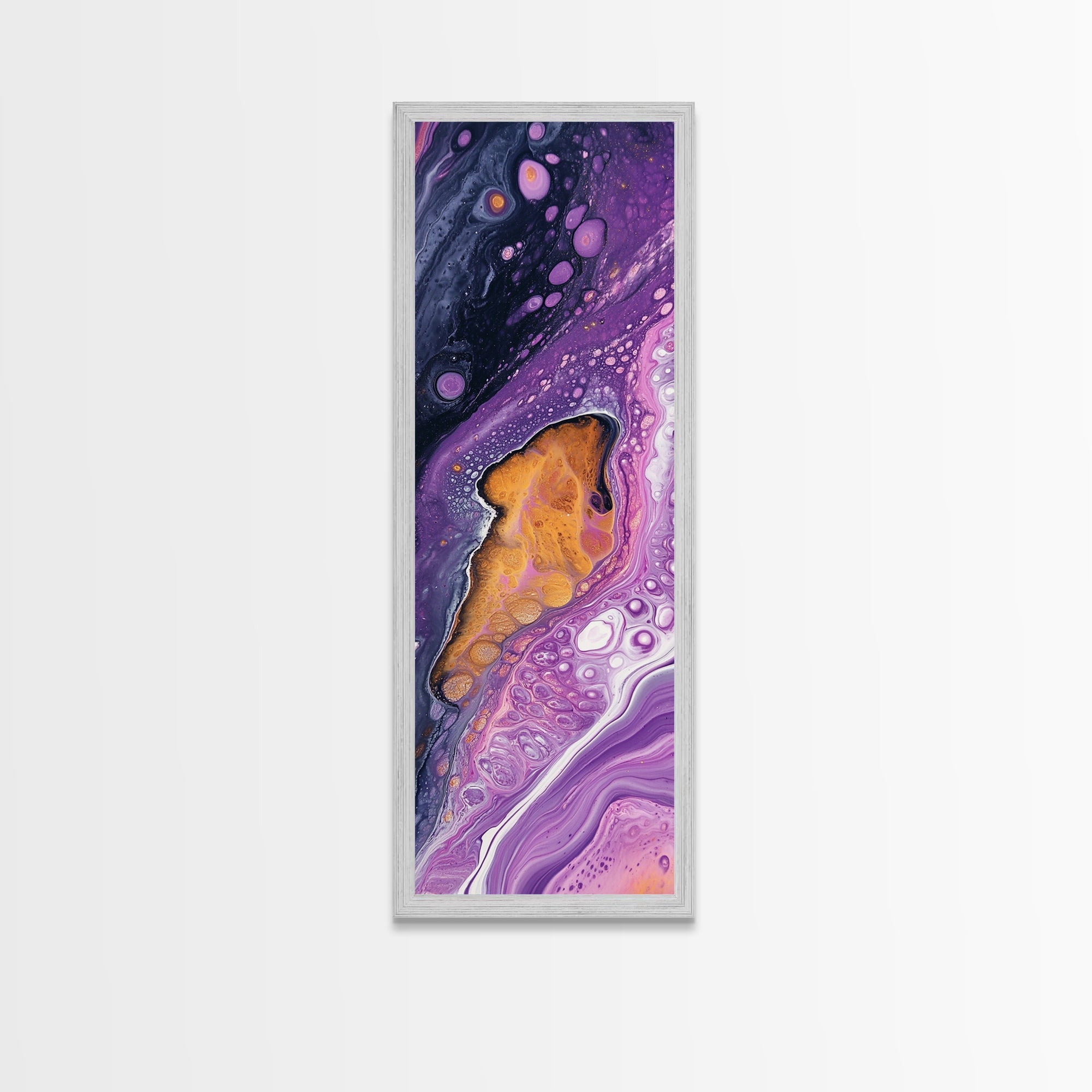 Sacred Geometry Abstract Purple Framed Wall Art