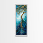 Sacred Geometry Rooted Tree Framed Wall Art