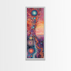Sacred Geometry Cosmic Swirls Vertical Wall Art