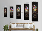 Sacred Geometry Faceted Crystal Gemstone Painting