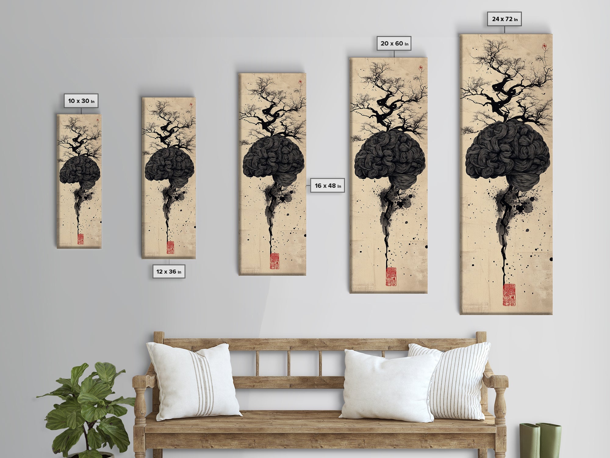 Sacred Geometry Brain Wall Art