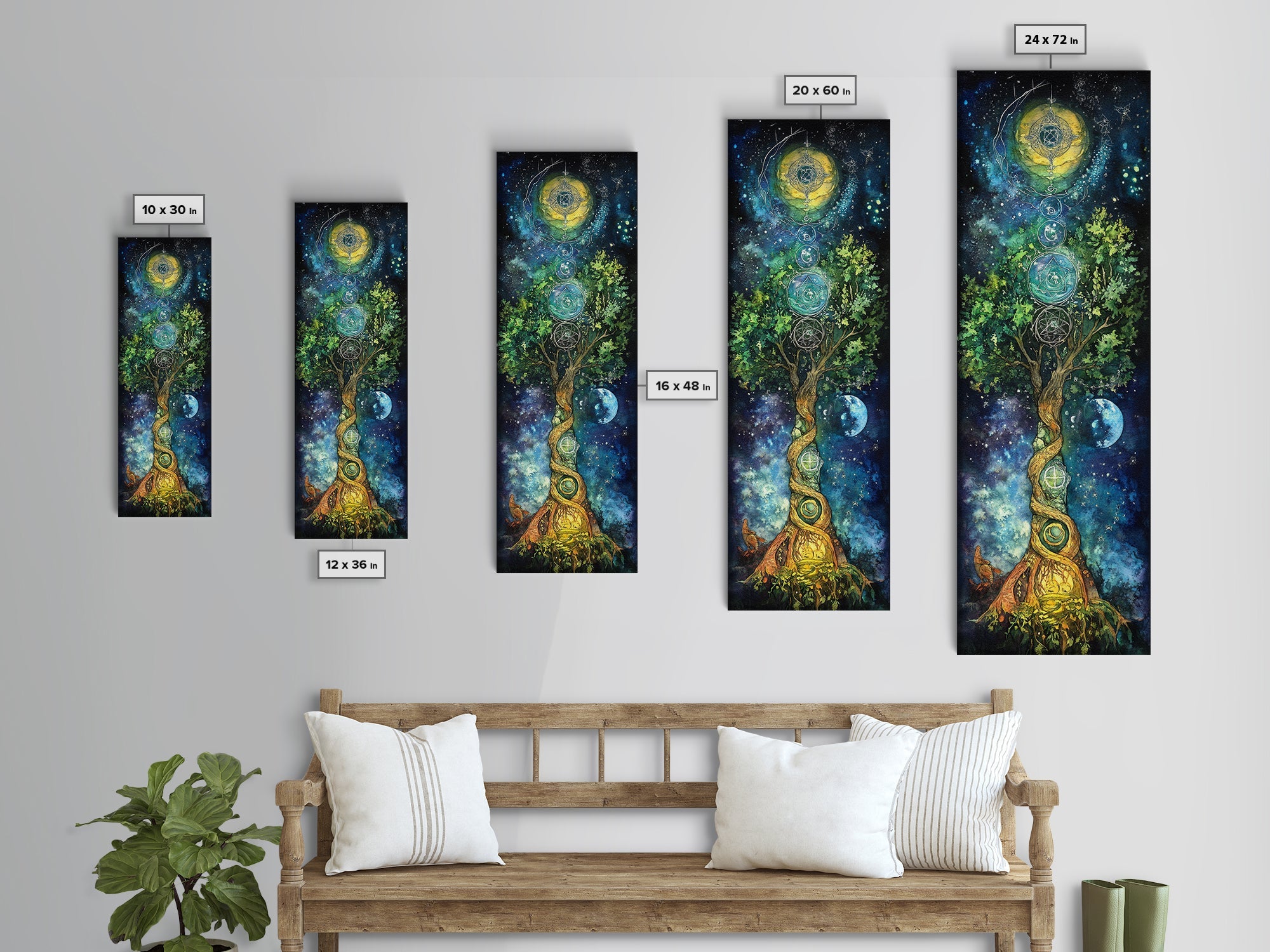 Celestial Sacred Geometry Art Wall Art