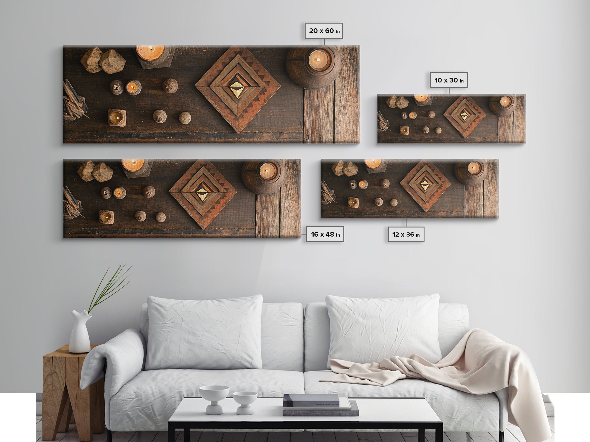 Sacred Geometry Framed Canvas Wall Art