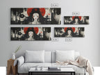 Sacred Geometry Mystical Goddess Framed Canvas Wall Art
