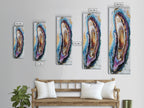 Sacred Geometry Agate Slab Framed Wall Art