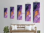 Sacred Geometry Abstract Purple Framed Wall Art