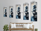 Sacred Geometry Stacked Rock Framed Canvas Wall Art
