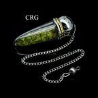 7 Stone Decorative Pendulums (7 Pieces) Size 1.5 Inches Crystal Gemstone Chip Charms - New Age Realms