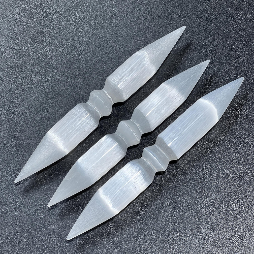 Double Point Selenite Crystal Wand - New Age Realms