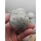 1 Each Natural Golden Pyrite & Jasper Crystal Sphere Ball Polished 55mm + - New Age Realms