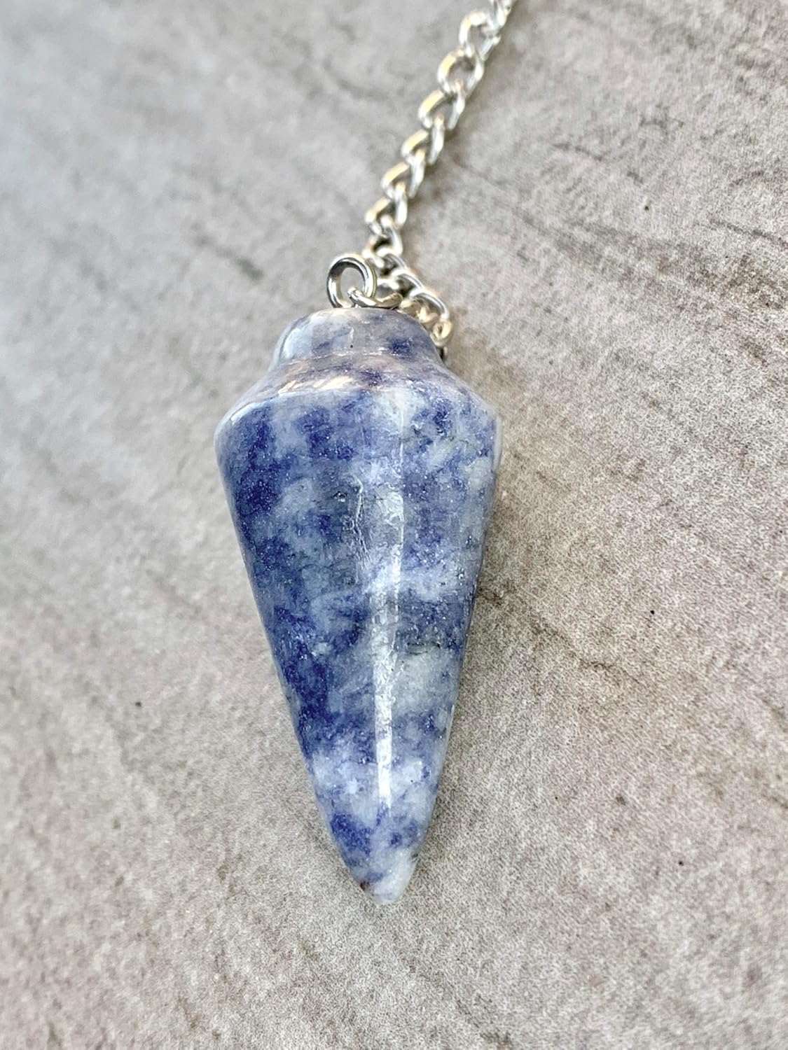 Natural Gemstone Smooth Conical Crystal Pendulum with Mystery Charm | Bag Charm