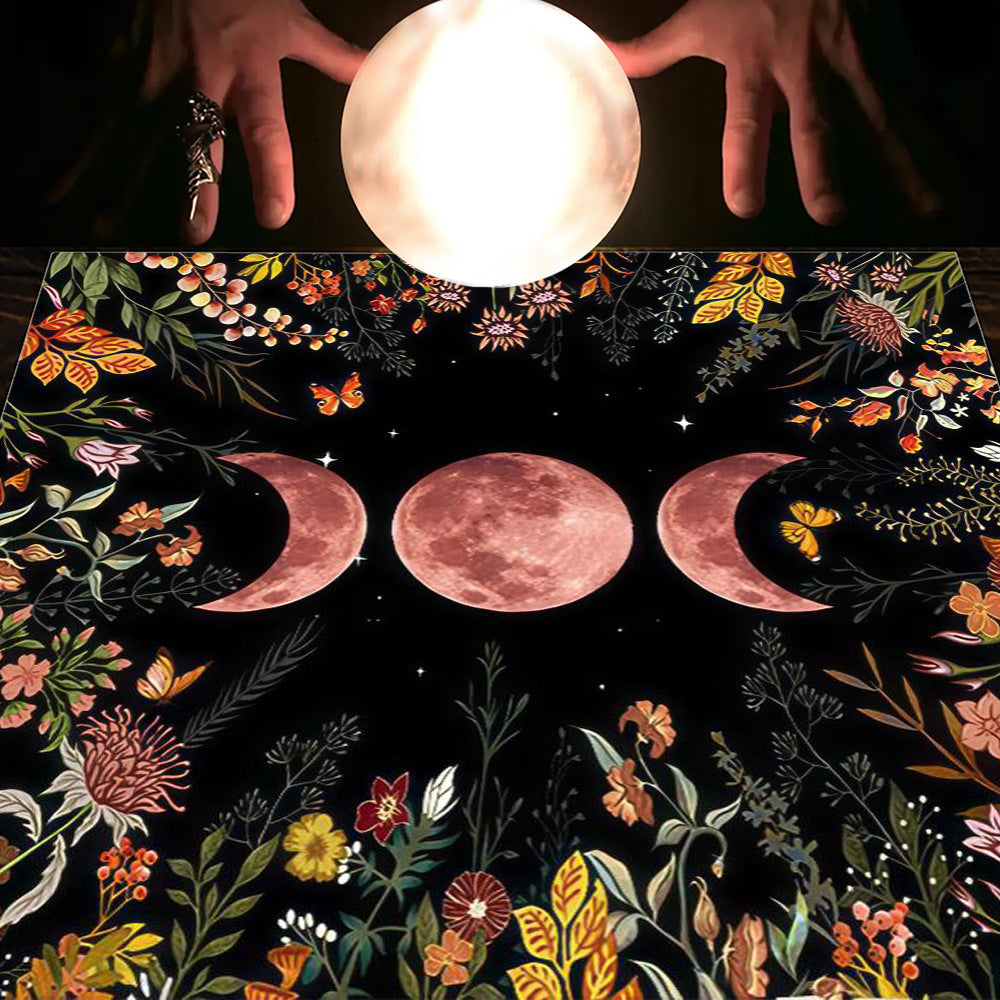 Tarot Moon and Sun Tree Tablecloth - New Age Realms