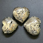 Large Iron Pyrite Druzy Crystal Puffy Heart Polished Carving Wholesale Fools Gold - New Age Realms