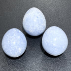 Blue Celestite Crystal Egg Polished Carving Wholesale Gemstone Decor Supply - New Age Realms