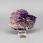 Amethyst Crystal Polished Slice Natural Purple Stone - New Age Realms