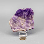 Amethyst Crystal Polished Slice Natural Purple Stone - New Age Realms