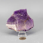 Amethyst Crystal Polished Slice Natural Purple Stone - New Age Realms