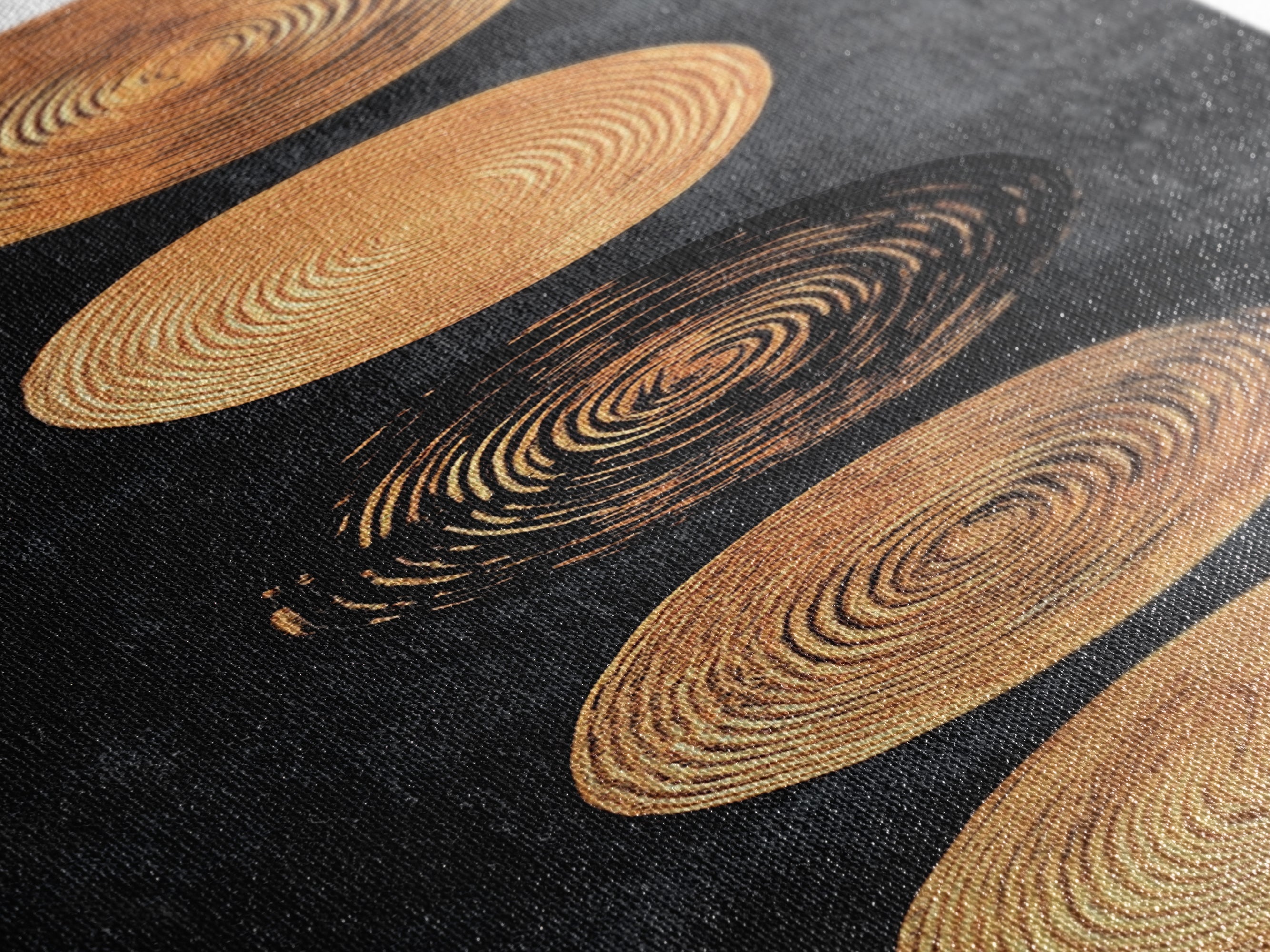 Sacred Geometry Canvas Black and Gold Wall Art