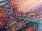Sacred Geometry Cosmic Swirls Vertical Wall Art