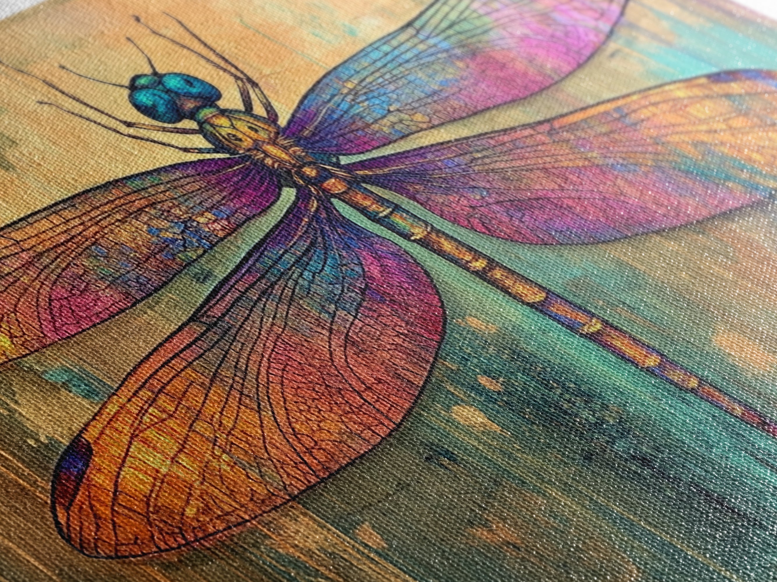 Sacred Geometry Dragon Fly Wall Art