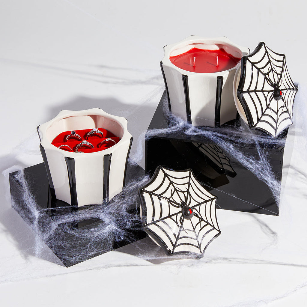 Black Widow - Jewel Candle Ceramic - New Age Realms