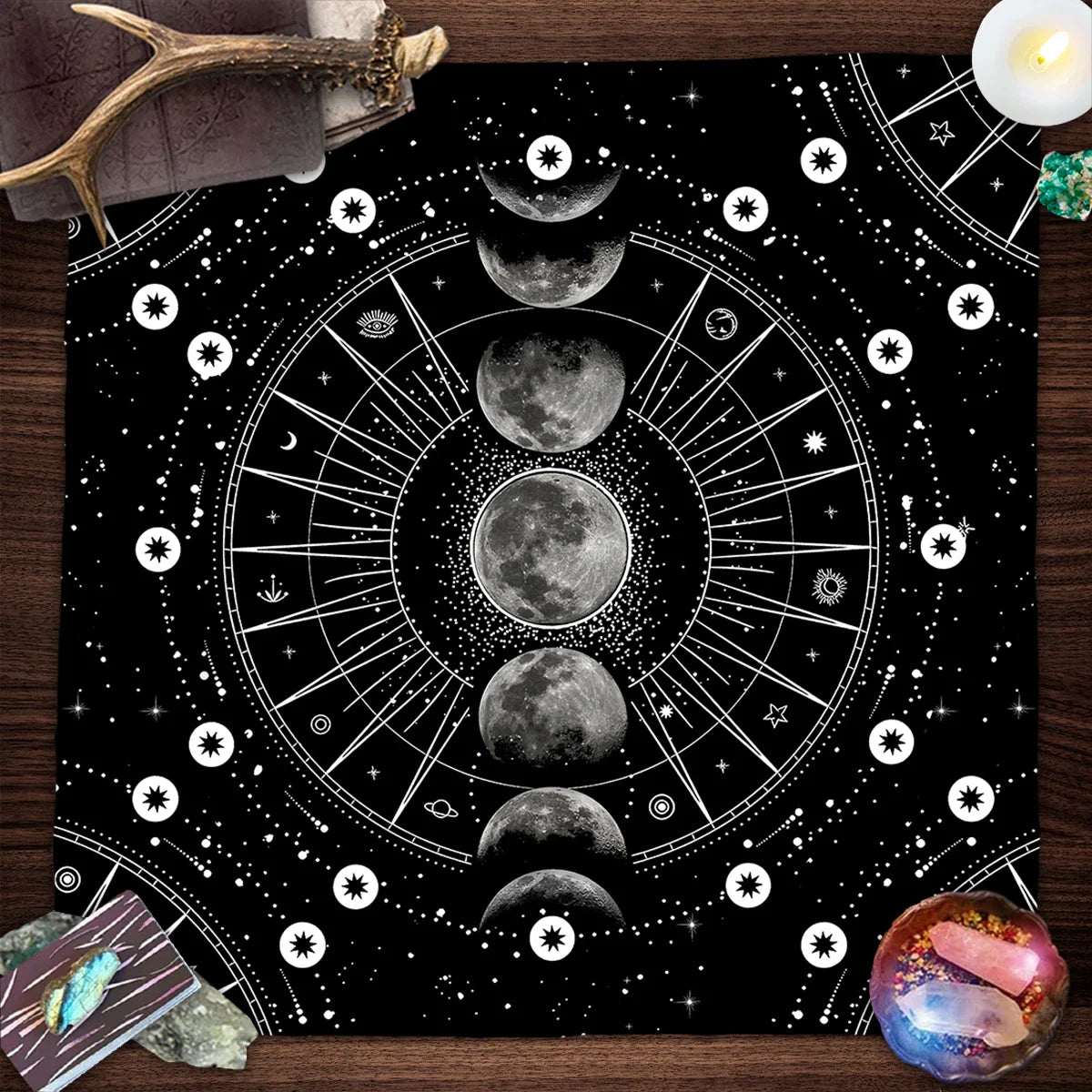 Moon Phase Tapestry - New Age Realms