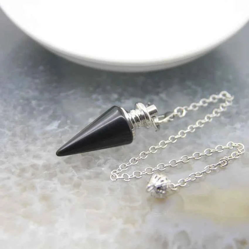 Silver Crystal Pendulums