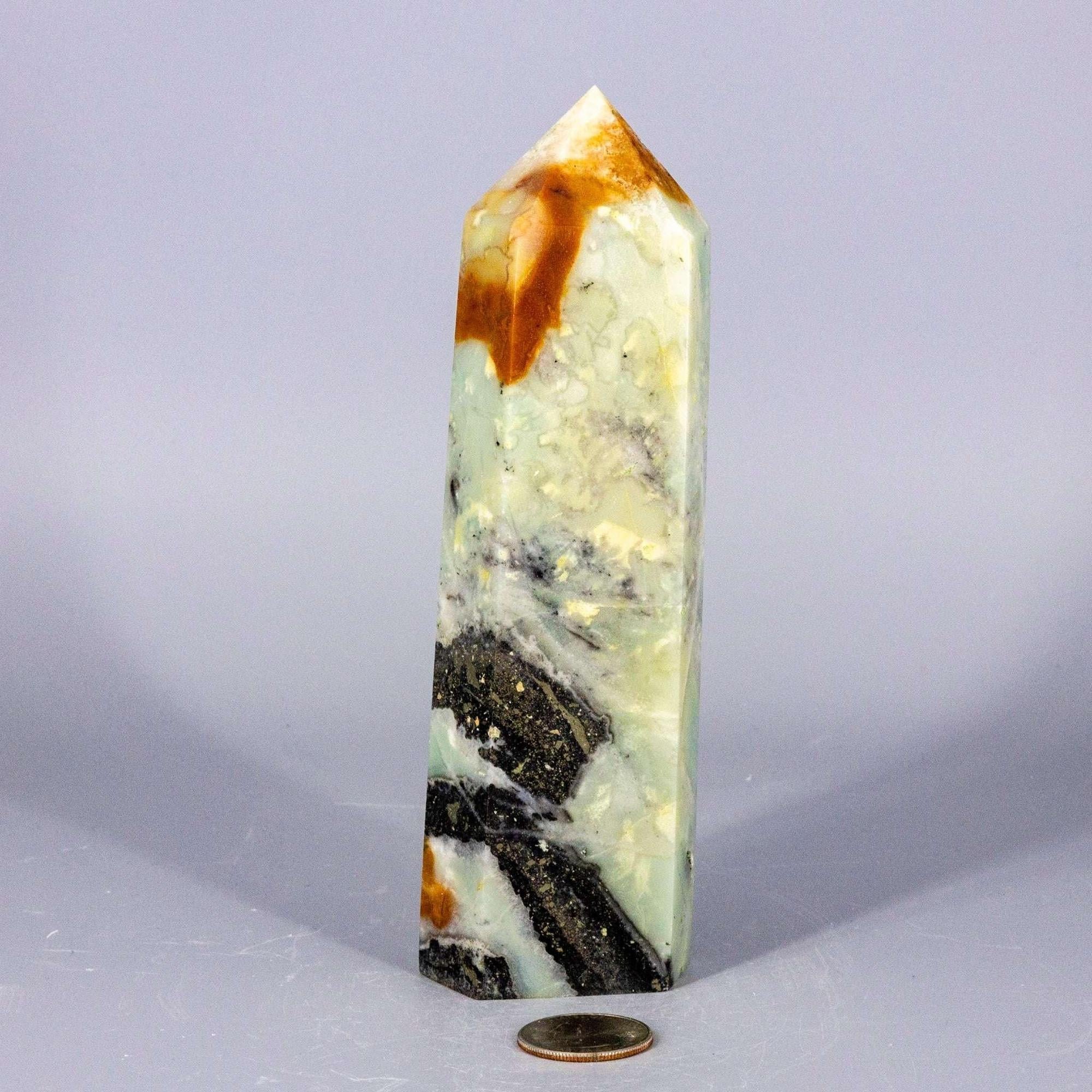 Caribbean Calcite Tower XXL | Polished Crystal Tower - New Age Realms