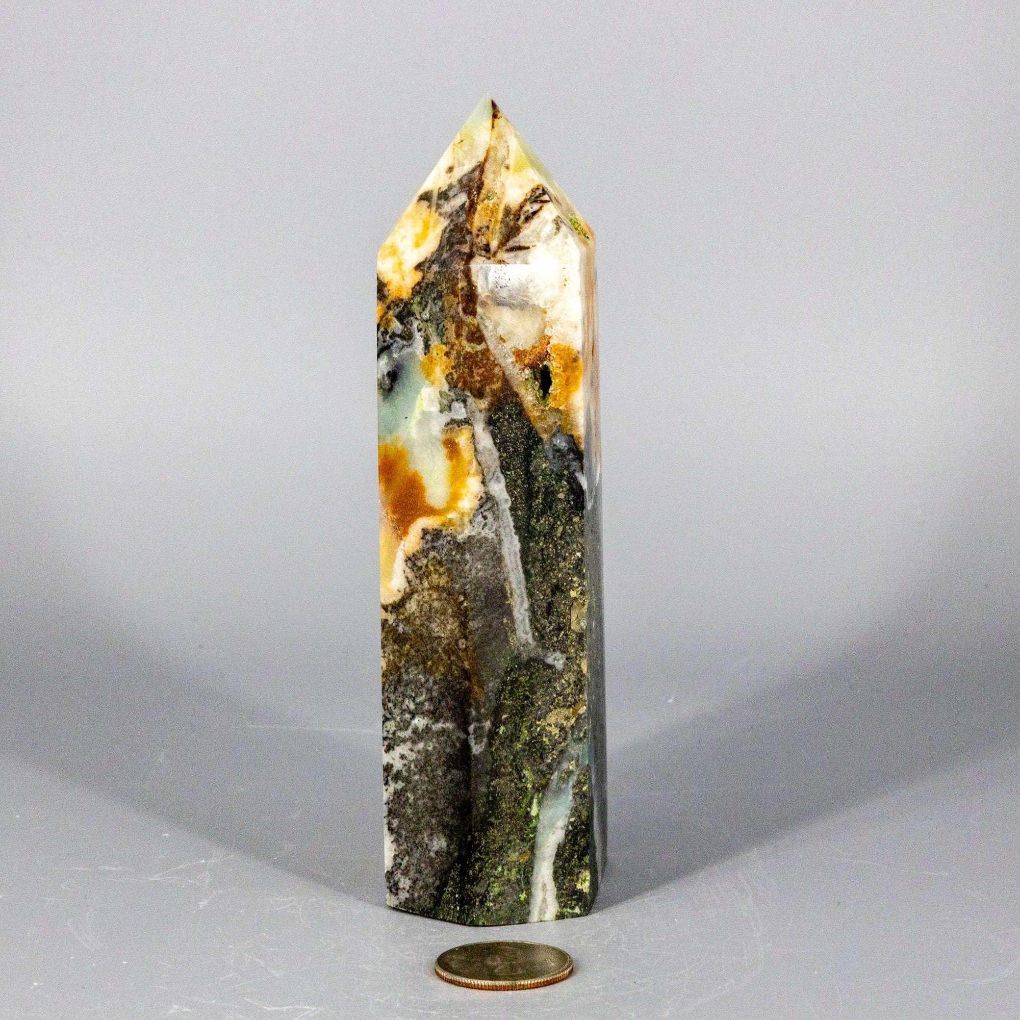 Caribbean Calcite Tower XXL | Polished Crystal Tower - New Age Realms