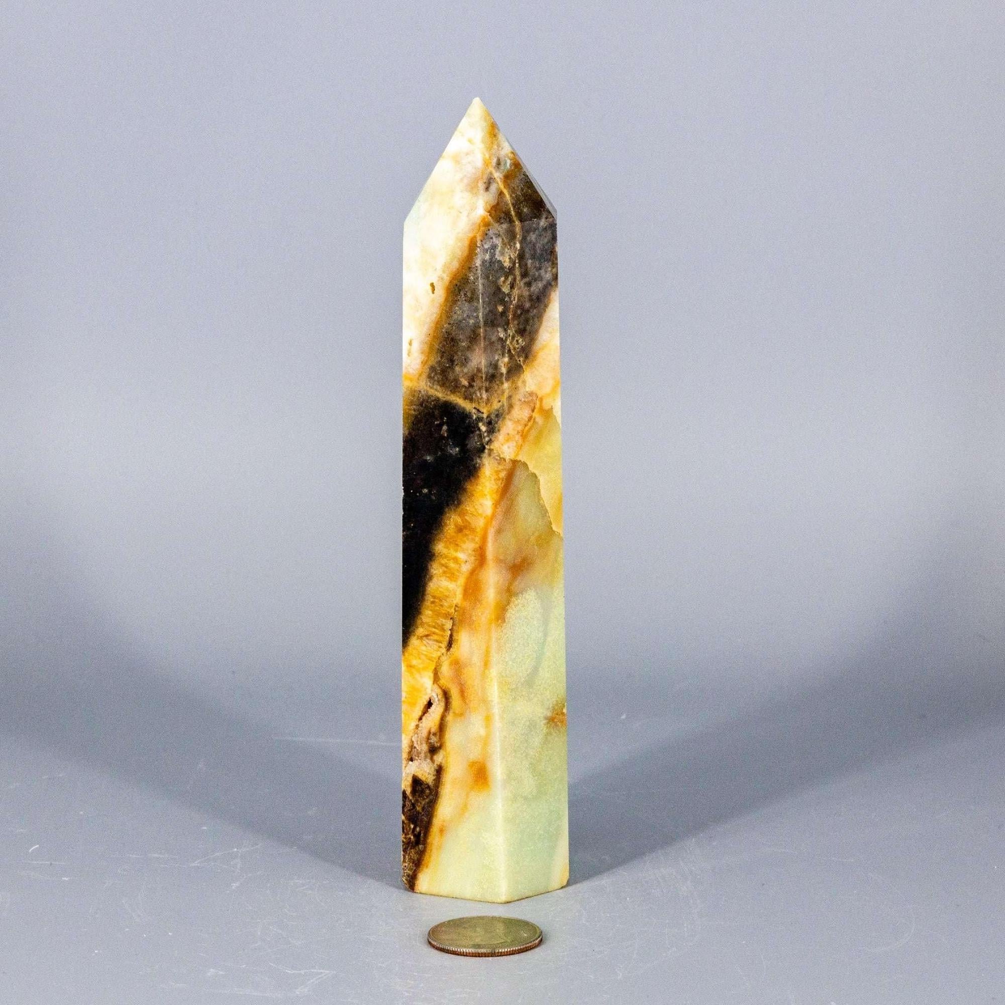 Caribbean Calcite Tower XXL | Polished Crystal Tower - New Age Realms