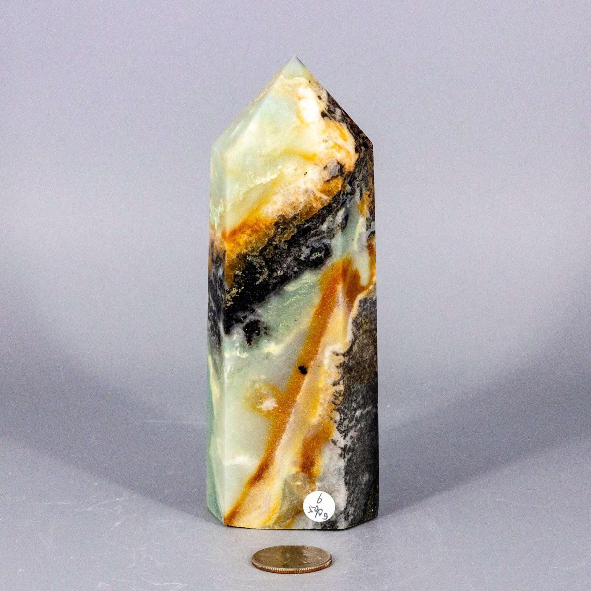 Caribbean Calcite Tower XXL | Polished Crystal Tower - New Age Realms