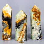 Caribbean Calcite Tower XXL | Polished Crystal Tower - New Age Realms