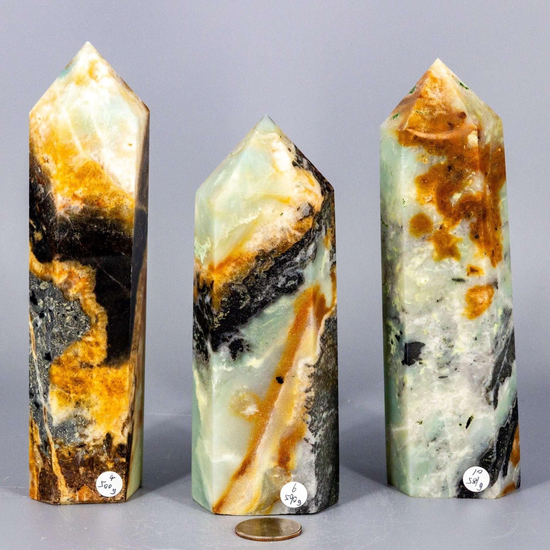 Caribbean Calcite Tower XXL | Polished Crystal Tower - New Age Realms
