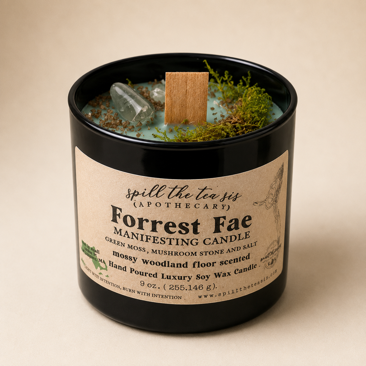 Vela Forest Fae | Vela de Cera de Soja con Magia de Hadas e Intención del Bosque