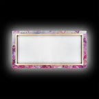 Sacred Geometry Pink Gemstone Framed Canvas Wall Art Print