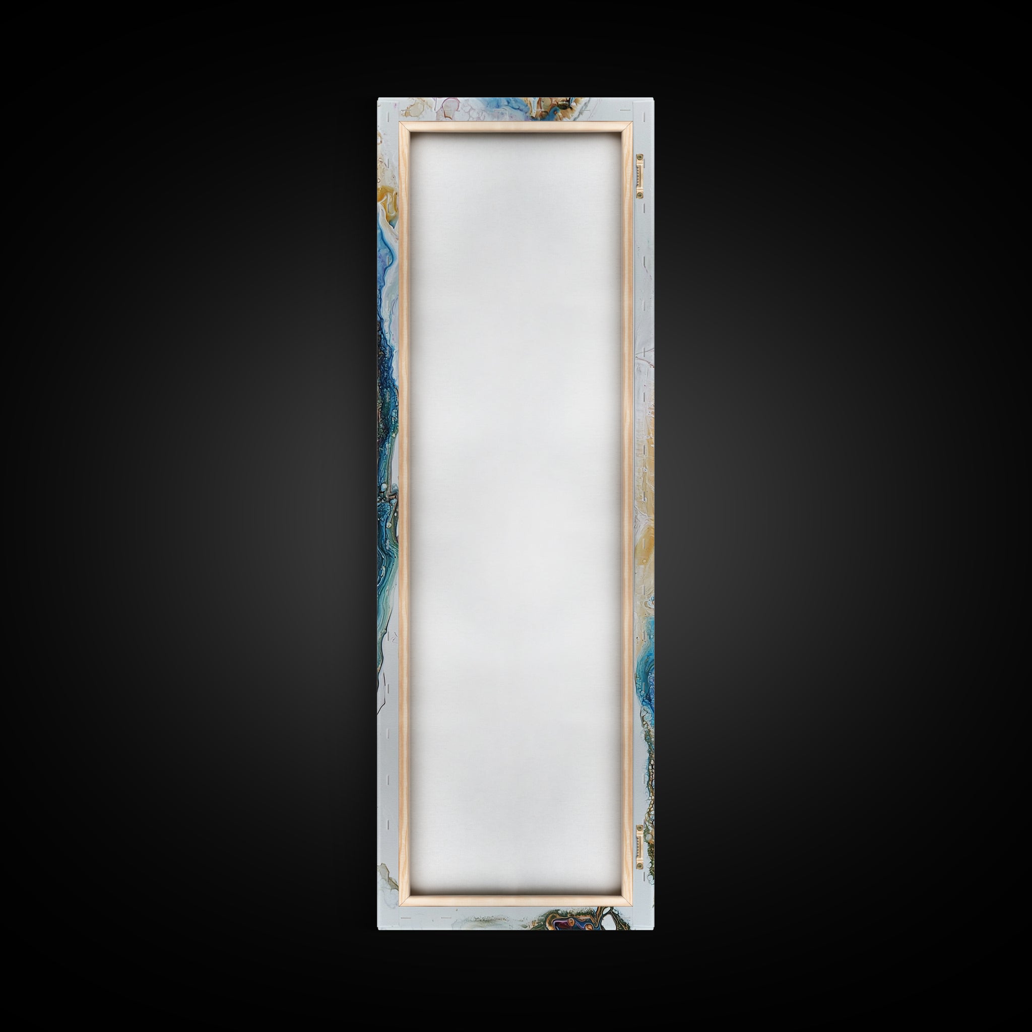 Sacred Geometry Agate Slab Framed Wall Art