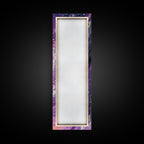 Sacred Geometry Abstract Purple Framed Wall Art