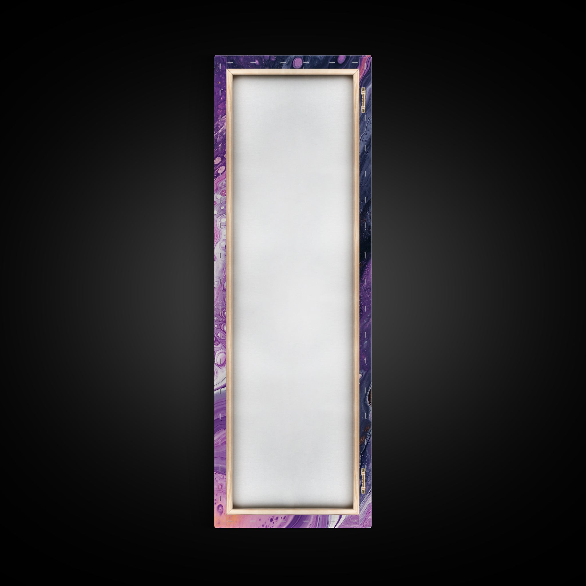 Sacred Geometry Abstract Purple Framed Wall Art