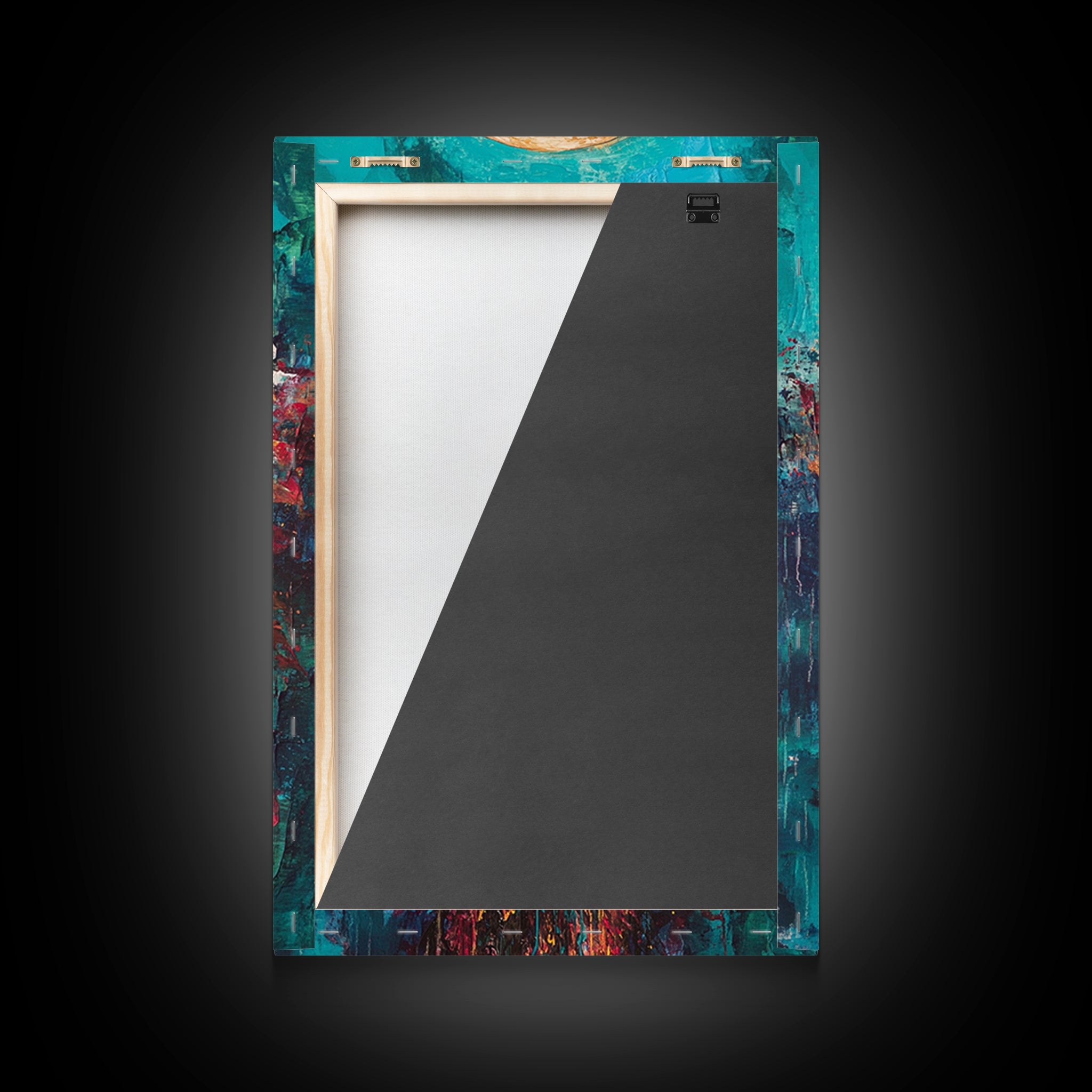 Sacred Geometry Abstract Framed Canvas Symbol Artwork