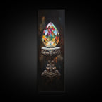 Sacred Geometry Faceted Crystal Gemstone Painting