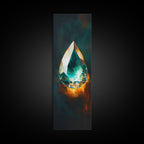 Sacred Geometry Gemstone Framed Canvas Wall Art
