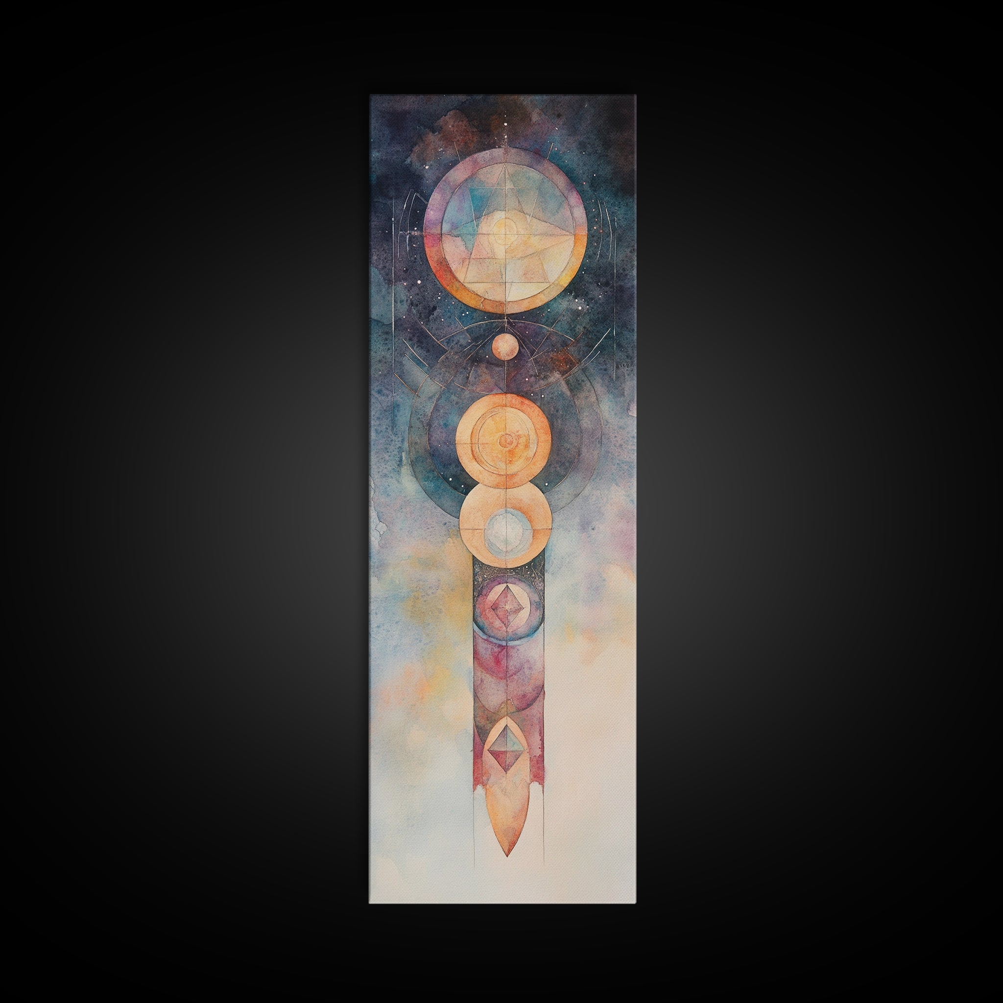 Sacred Geometry Mystic Canvas Wall Art