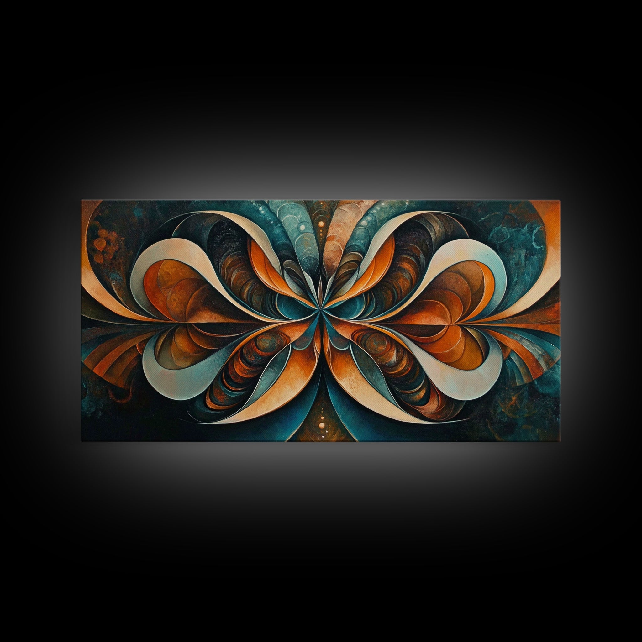 Sacred Geometry Abstract Framed Butterfly Wall Art