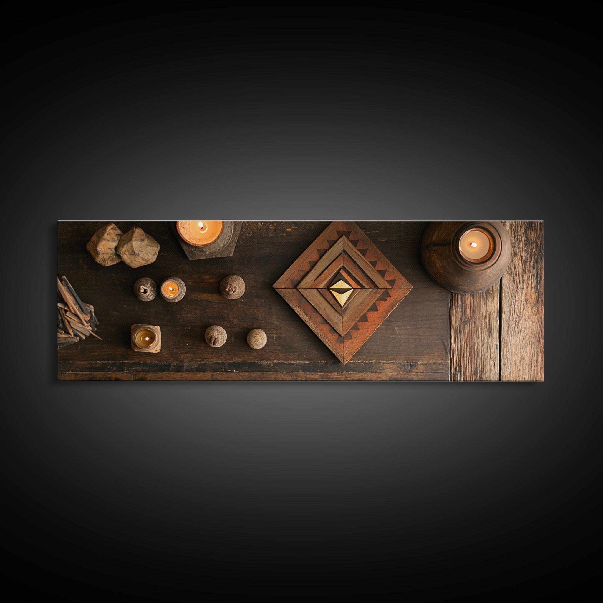 Sacred Geometry Framed Canvas Wall Art