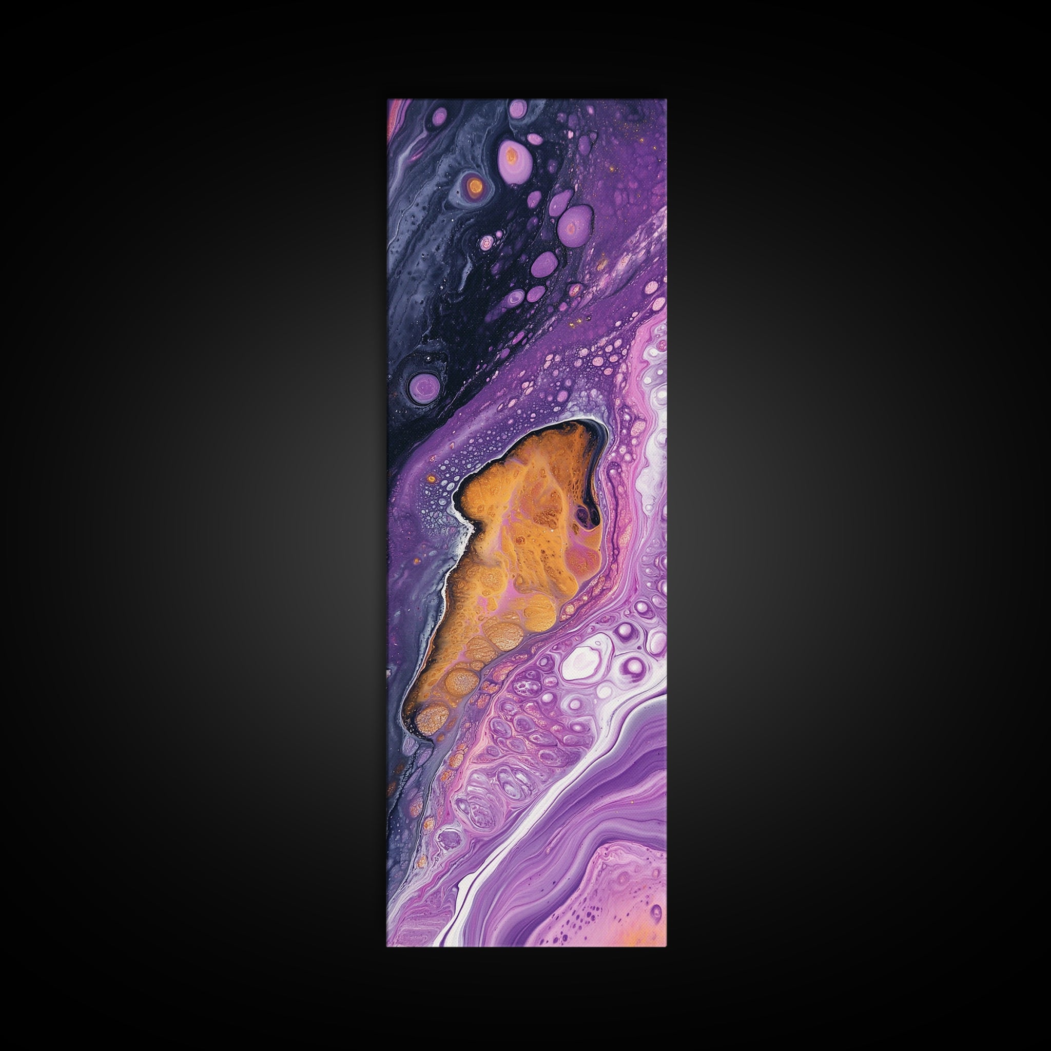 Sacred Geometry Abstract Purple Framed Wall Art