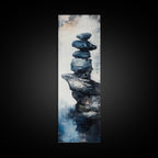 Sacred Geometry Stacked Rock Framed Canvas Wall Art
