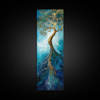 Sacred Geometry Rooted Tree Framed Wall Art